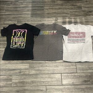 Hurley Kids Tees - Black, Gray, Light Gray